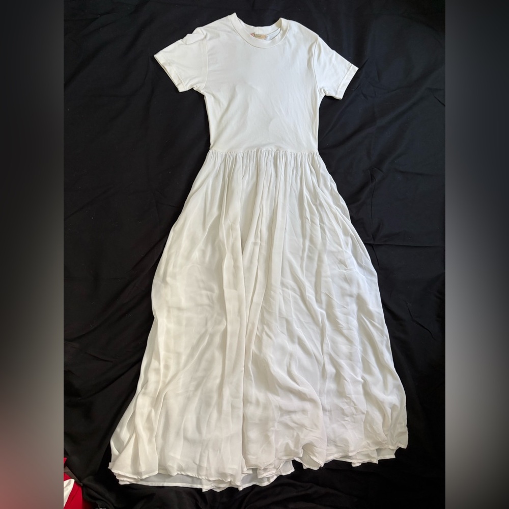 Bonnie Strauss Cream Casual Wedding Dress NWOT